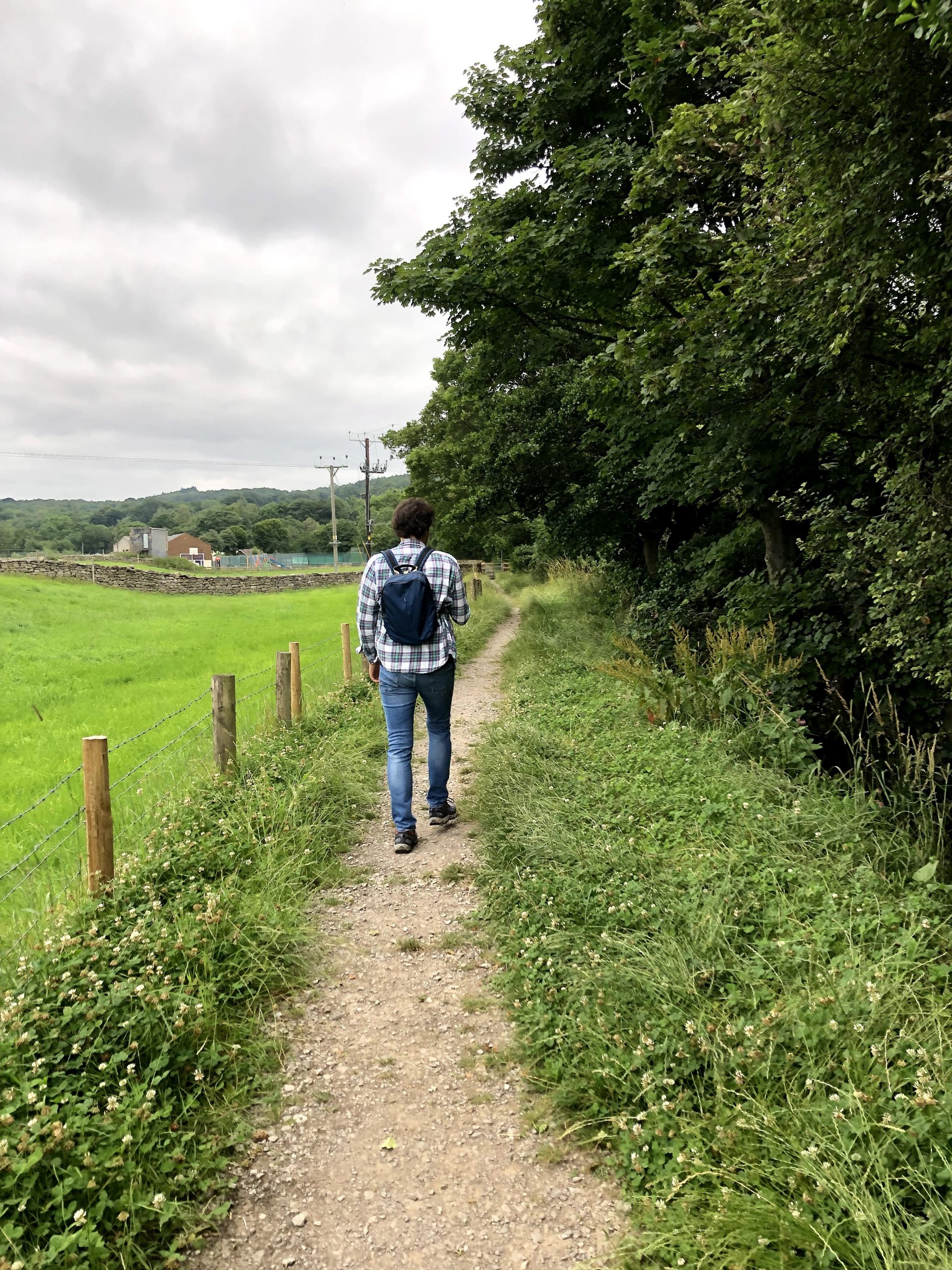 Walking along the Nidderdale in Pateley Bridge