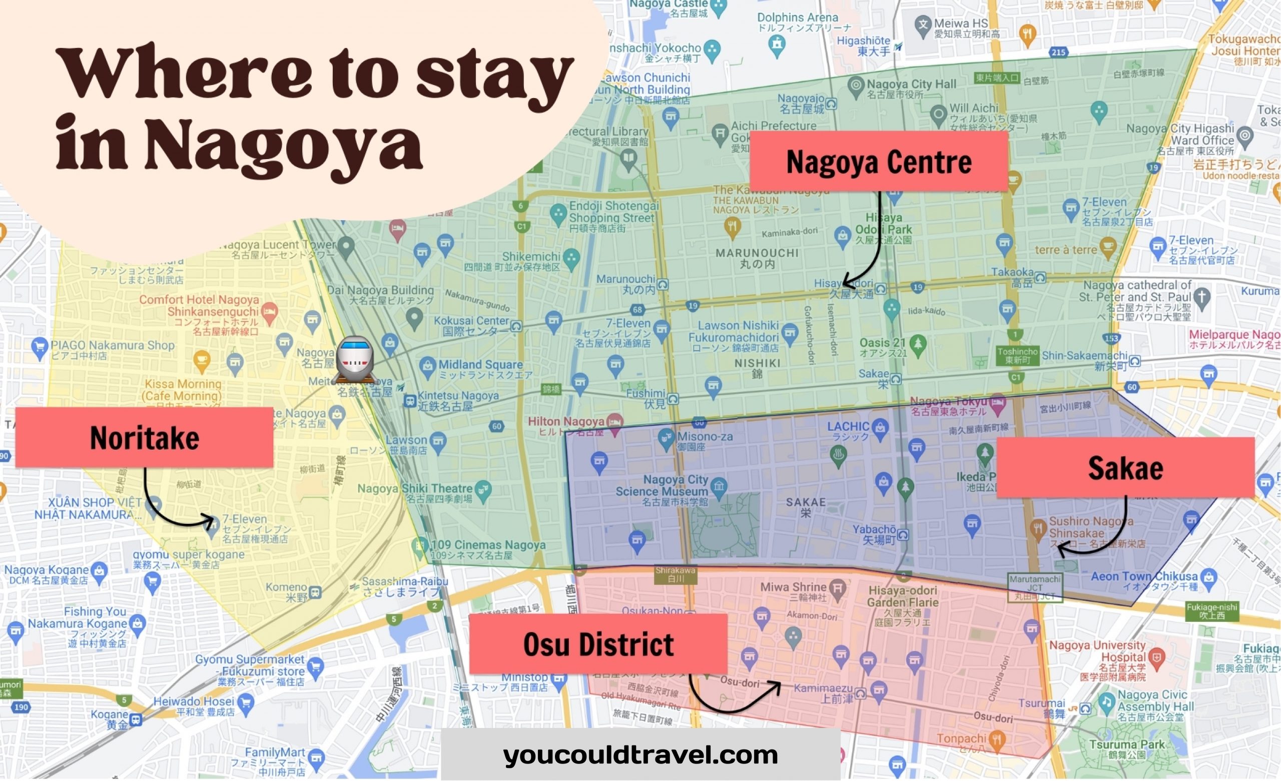 Nagoya Neighbourhood Map