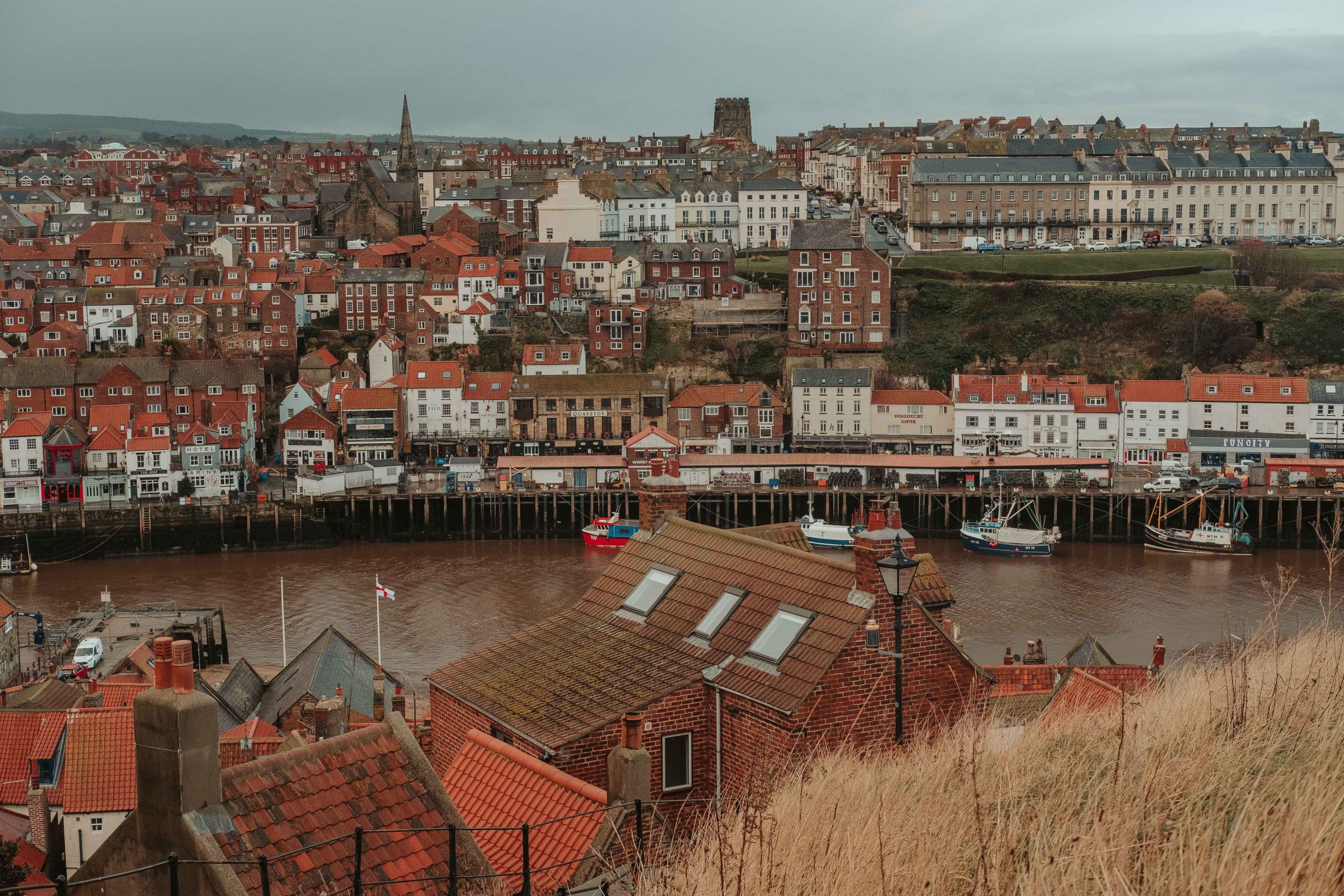 Whitby Town in North Yorkshire Coast