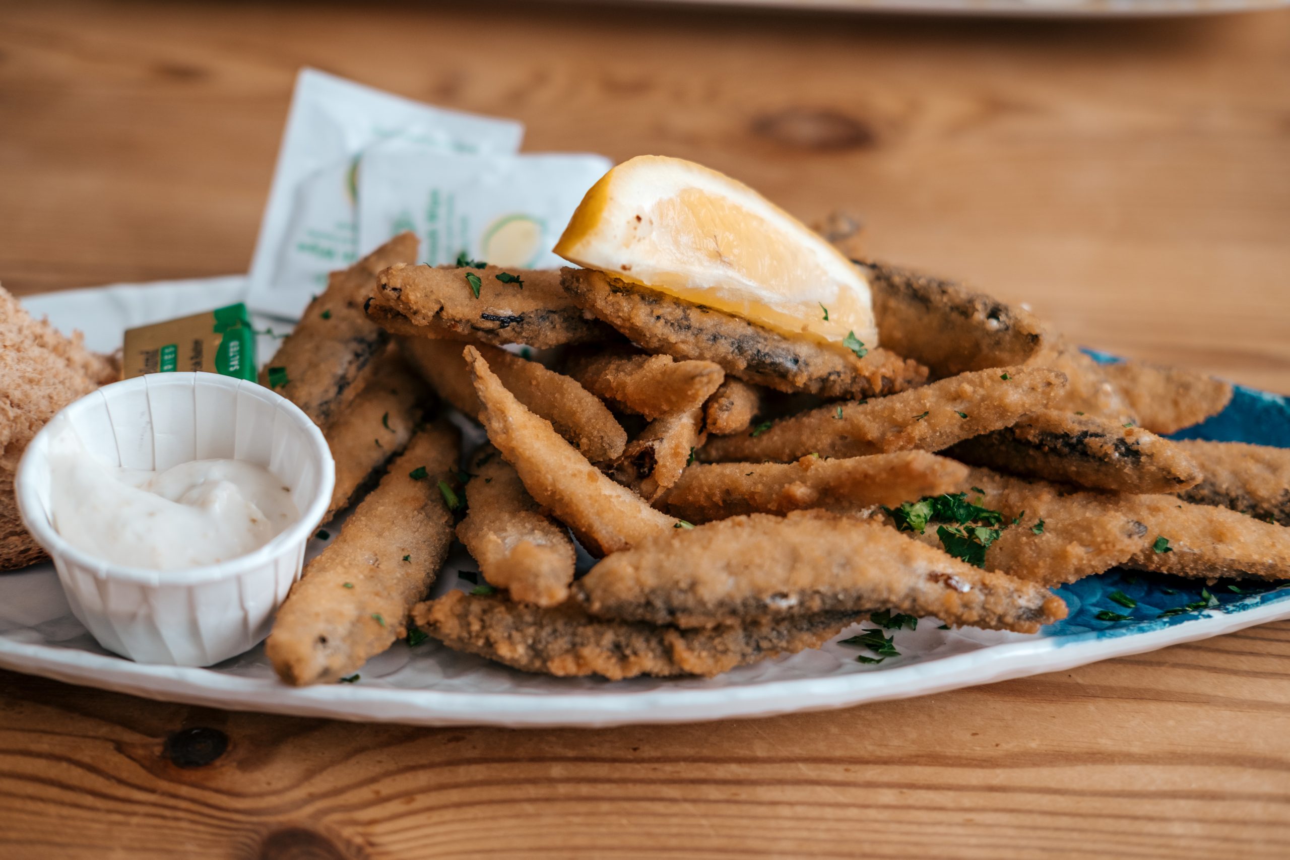 Whitebait starter at the Coast Inn