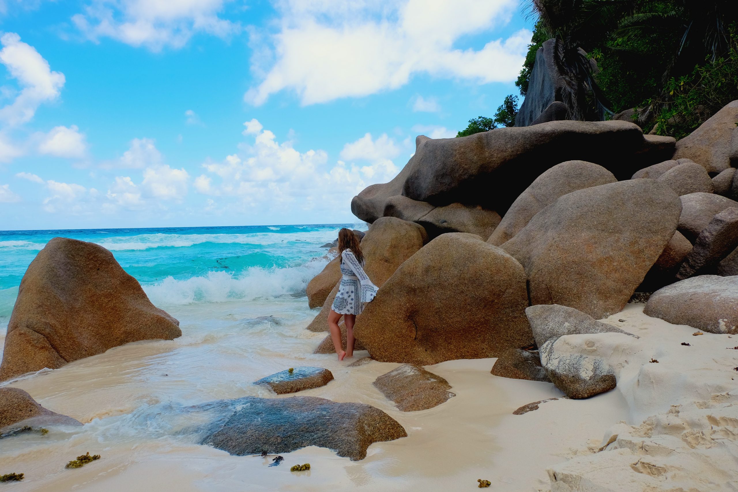 You Could Travel Waves Beach La Digue